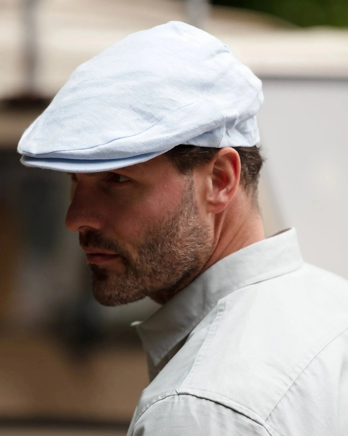 Linen Flat Cap