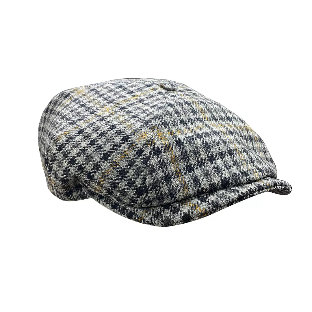 Tweed Four Panel Newsboy Cap