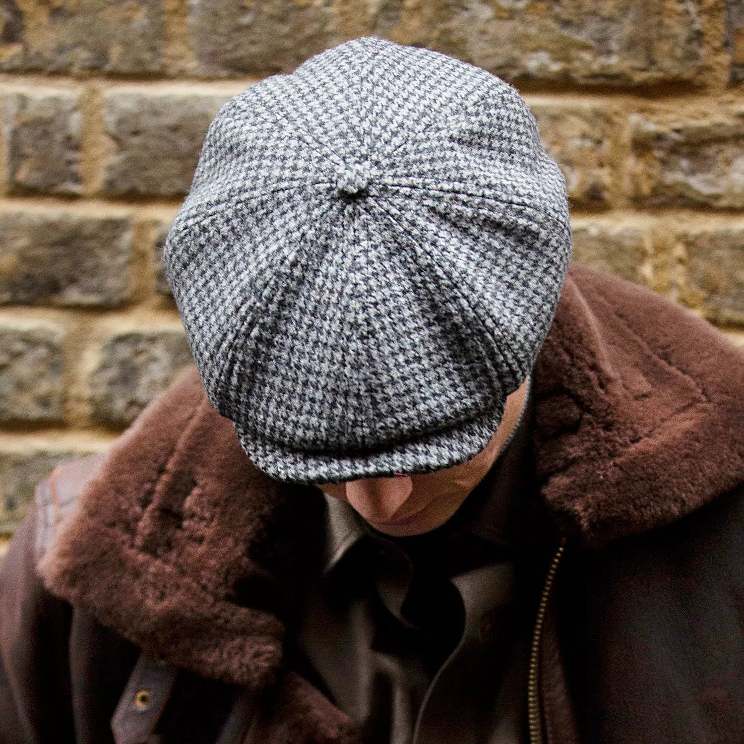 Houndstooth 'Brooklyn' Newsboy Cap